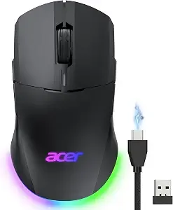 Acer Dual-Mode 2.4ghz Wireless & Wired Computer Gaming Mouse For Pc, Laptop