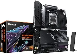 Gigabyte b850 Aorus Elite wifi7 Amd am5 Atx Motherboard, Support Amd Ryzen 9000/8000/7000 Series, ddr5, 14+2+2 Power Phase, 3x M.2, Pcie 5.0, Usb-C, wifi7, 2.5gbe Lan, Ez-Latch, 5-Year Warranty