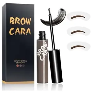 Peel Off Eyebrow Gel Brow Peel Off With Eyebrow Stencils Gray Brown