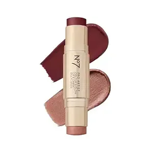 no7 Pro Artist Color & Glow Cream Blush Stick, Soft Berry/Warm Glow, 10g