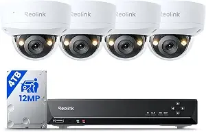 Reolink 8ch 12mp Poe Security Camera System With 4tb Hdd rlk8-1200v4