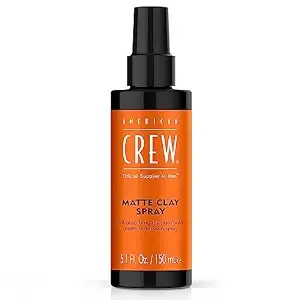 American Crew Men'S Matte Clay Spray, Medium Hold & Texturizing, 5.1 Fl Oz