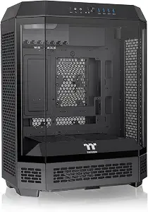Thermaltake Tower 600 Black Mid-Tower Atx Case; 3 Tempered Glass Panels; Hidden-Connector Motherboard Support; Rotational Pci-E Slots; Ca-1z1-00m1wn-00; 3 Year Warranty
