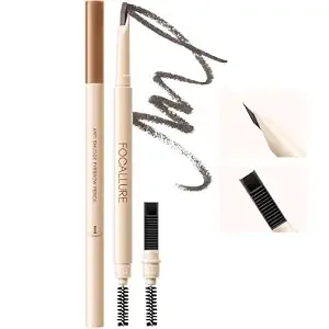 Focallure Dark Brown Eyebrow Pencil – Ultra-Fine 0.1mm Tip, Natural Color