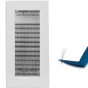 Super Narrow 5d Premade Fans Lash Extensions Black C 0.07 8-15mm