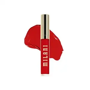 Milani Stay Put Longwear Liquid Lipstick - 12hr Matte Lip Stain - Red Flag