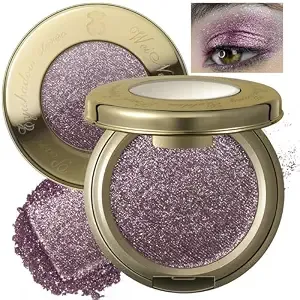 Noerrors Smoky Mauve Multi-Dimension Satin Glitter Eyeshadow Palette, Dusty Purple Golden Pearl Sparkly Metallic Eyeshadow For Mature Eyes, Easy To Color Blendable Smooth Shimmer Creamy Eye Shadow#18
