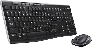 Logitech mk270 Full Size Wireless Keyboard And Mouse Combo - Black