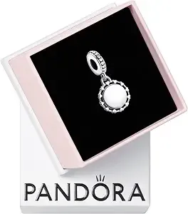 Pandora Moments Engravable Disc & Hearts Dangle Charm