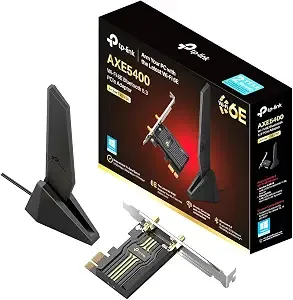 Tp-Link Wifi 6e Intel ax210 Tri-Band Pcie Wifi Card For Desktop Pc, 6 Ghz