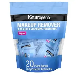 Neutrogena Makeup Remover Towelettes, Daily Single Face Towelettes, 20 Ct