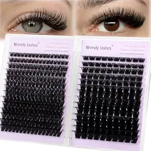 Wendy Lashes Lash Clusters 80d 100d, 462pcs, 10-18mm D-Curl
