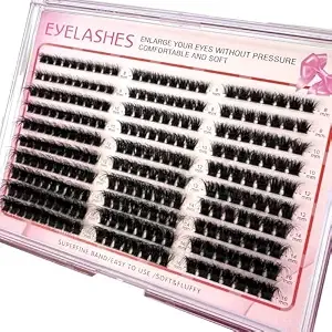 Fluffy Thick Lash Clusters Diy Eyelash Extension 8-16mm Mix Lash Clusters 60d80d100d Wispy Individual Eyelash Extensions Cluster (250pcs100d12d160d)