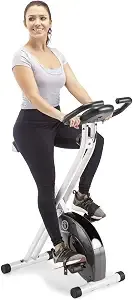 Marcy Foldable Upright Exercise Bike With Adjustable Resistance For Cardio Workout & Strength Training - Multiple Styles Available
