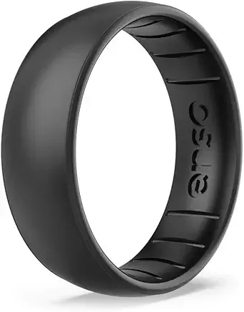 Enso Rings Classic Elements Silicone Ring - Made In The Usa - Comfortable, Breathable, And Safe