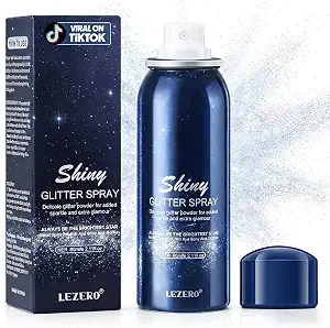 Holo Silver Face Body And Hair Glitter Spray For Singer Concerts, 2 Fl Oz