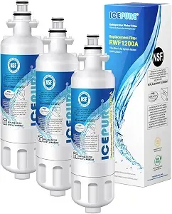 Icepure adq36006101 9690 Water Filter Replacement For Lg lt700p, 3 Pack