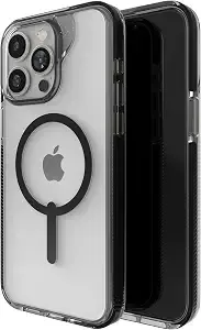 Zagg Santa Cruz Snap Iphone 15 Pro Max Case - Magsafe Phone Case, Drop Protection (13ft/4m), Durable Graphene, Anti-Yellowing, And Scratch-Resistant Phone Case, Black