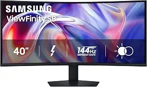 Samsung 40" Viewfinity s8 (s85th) Curved Monitor, 5k2k Wuhd Resolution
