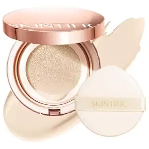 Skintific Full Coverage Cushion Foundation #0w Warm Porcelain