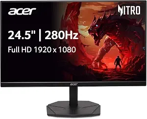 Acer Nitro 24.5in Fhd 1920x1080 280hz Gaming Monitor kg251q z1biip
