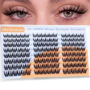Wispy Lash Clusters 10-16mm 3d Cluster Eyelash Extensions D Curl Natural Eyelash Clusters Salon Style Volume Individual Lashes, Diy Lash Extensions For Daily Makeup