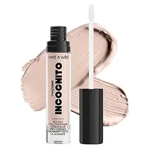 Wet N Wild Mega Last Incognito All-Day Full Coverage Liquid Matte Concealer, Light Beige, 0.18 Ounce
