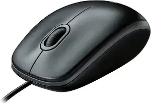 Logitech b100 Ambidextrous Wired Mouse - Black