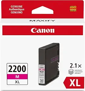 Canon Pgi-2200xl Genuine Magenta Ink Tank, Compatible With ib4120, mb5420, mb5120, ib4020, mb5020, And mb5320 (Optional) Printers
