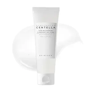 skin1004 Tone Balancing Cleansing Gel Foam, 125ml, Makeup Remover & Face Cleanser With Madagascar Centella Asiatica & Madewhite, Korean Hydrating Gel Facial Cleanser, Korean Skincare