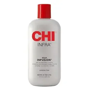 Chi Infra Silk Infusion, Silk Reconstructing Leave-In Hair Treatment, 12 Oz