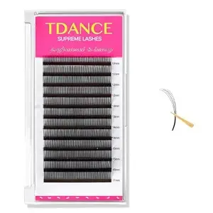 Tdance Lash Spikes Matte Black 5d Spikes Lash Extensions Natural Look Wet Set Eyelash Extensions For Professional Use Spikes Lashes(5d-Flower,D-0.07,10-17mm)