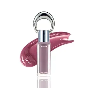 Entropy Makeup Glossy Lip Tint – Juicy Glow Line/Non-Sticky Hydrating Lip Gloss Tint, High Shine Finish, Buildable Sheer Color, Lip & Cheek Makeup - Beryl Charm (Soft Mauve Beryl)