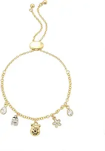 Disney Winnie The Pooh Two-Tone Crystal & Mop & Enamel Hunny Bolo
