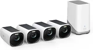 Eufy Security Eufycam s330 (Eufycam 3), 4-Cam Kit, 4k Solar