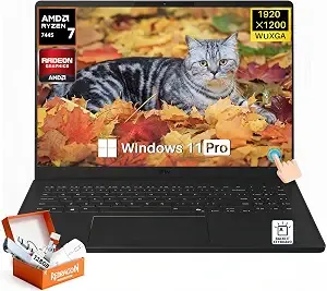 Lg Gram Book 16 Touchscreen Laptop, Amd Ryzen Ai 7 445u, 16 Gb lpddr5x Ram, 2 Tb Ssd, 16" Wqxga Ips Touchscreen, Backlit Kb, Wi-Fi 7, Long Battery Life, Ultra-Light Business Laptop, Windows 11 Pro