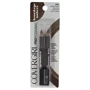 Covergirl Easy Breezy Brow, Fill+Define Pencils [505] Rich Brown 2 Ea​​ ( Pack Of 5)​