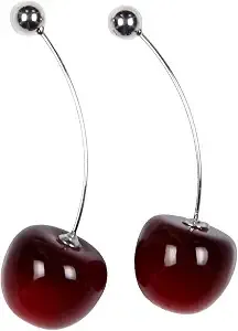 Jojo'S Bizarre Adventure Anime Adult Kakyoin Cherry Drop Earrings For Men Women