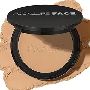 Focallure Flawless Pressed Powder - Shine Control & Pore Blurring, Nude