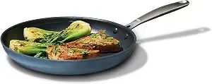 Oxo Enhanced 12" Frying Pan Skillet, Pfas-Free Ceramic Nonstick, Storm Blue