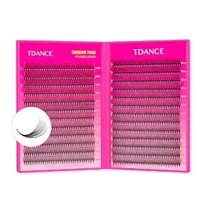 Tdance Narrow Premade Lash Fans 1000 Fans Pre Made Fans Lash Extensions Darker & Denser Premade Fans Eyelash Extensions Volume Lash Extension(16d-0.05-D-8-15mm)