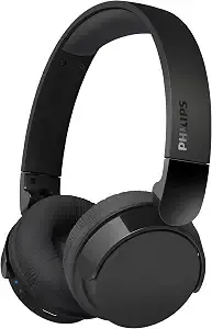 Philips h3209 Wireless Headphones,On-Ear Bluetooth Headphones, Dynamic Bass, Sound Signature,Clear Call,25h Battery Life,Fast Charging,Soft Ear Cups,Bluetooth 5.3,Compact Design,Light,Dark Black