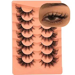 Wispy Lashes Fox Eye False Eyelashes Cat Eye Lashes Strips Faux Mink Lashes