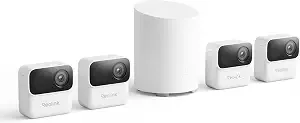 Reolink Argus Magicam Security Cameras Wireless Outdoor 1080p, 4 Cam Kit