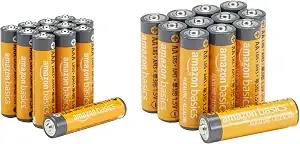 Amazon Basics 24-Count Aa & Aaa High-Performance Alkaline Batteries Value Pack, 12 Aa And 12 Aaa Batteries For Storage