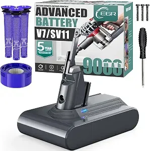 Egr 9000mah Advanced Battery Replacement Compatible With Dyson v7 Series
