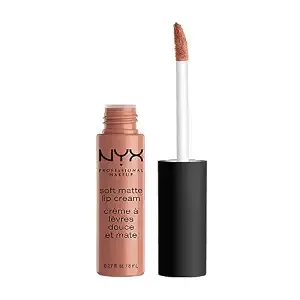 Nyx Professional Makeup Soft Matte Lip Cream, Lightweight Liquid Lipstick - Abu Dhabi (Deep Rose-Beige)