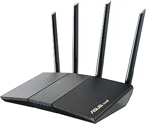 Asus Rt-ax1800s Dual Band Wifi 6 Extendable Router, Subscription-Free Network Security, Parental Control, Built-In Vpn, Aimesh Compatible, Gaming & Streaming, Smart Home