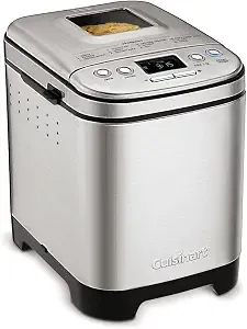 Cuisinart Bread Maker Machine, Stainless Steel, 12 Programs, Up To 2 Lbs