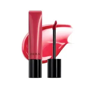 Hera Sensual Tinted Shine Lip Serum #323 Cherry On Top - Weightless Sleek Shine, Transfer-Resistant Color, 12-Hour Soft Lip Stain Oil, Double Hydration Wih Hyaluronic Acid, High-Gloss Finish, 0.30 Oz.